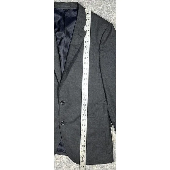J. Crew Ludlow Blazer Men’s 38S Gray Loro Piana 100% Wool Two Button Coat READ
